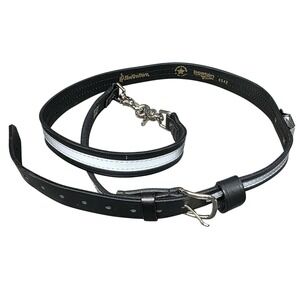 TheFireStore Reflective Leather FireMans Radio Strap Adjustable Firefighter Gear